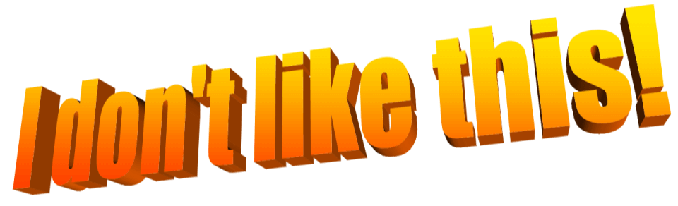 Word art saying I don't like this