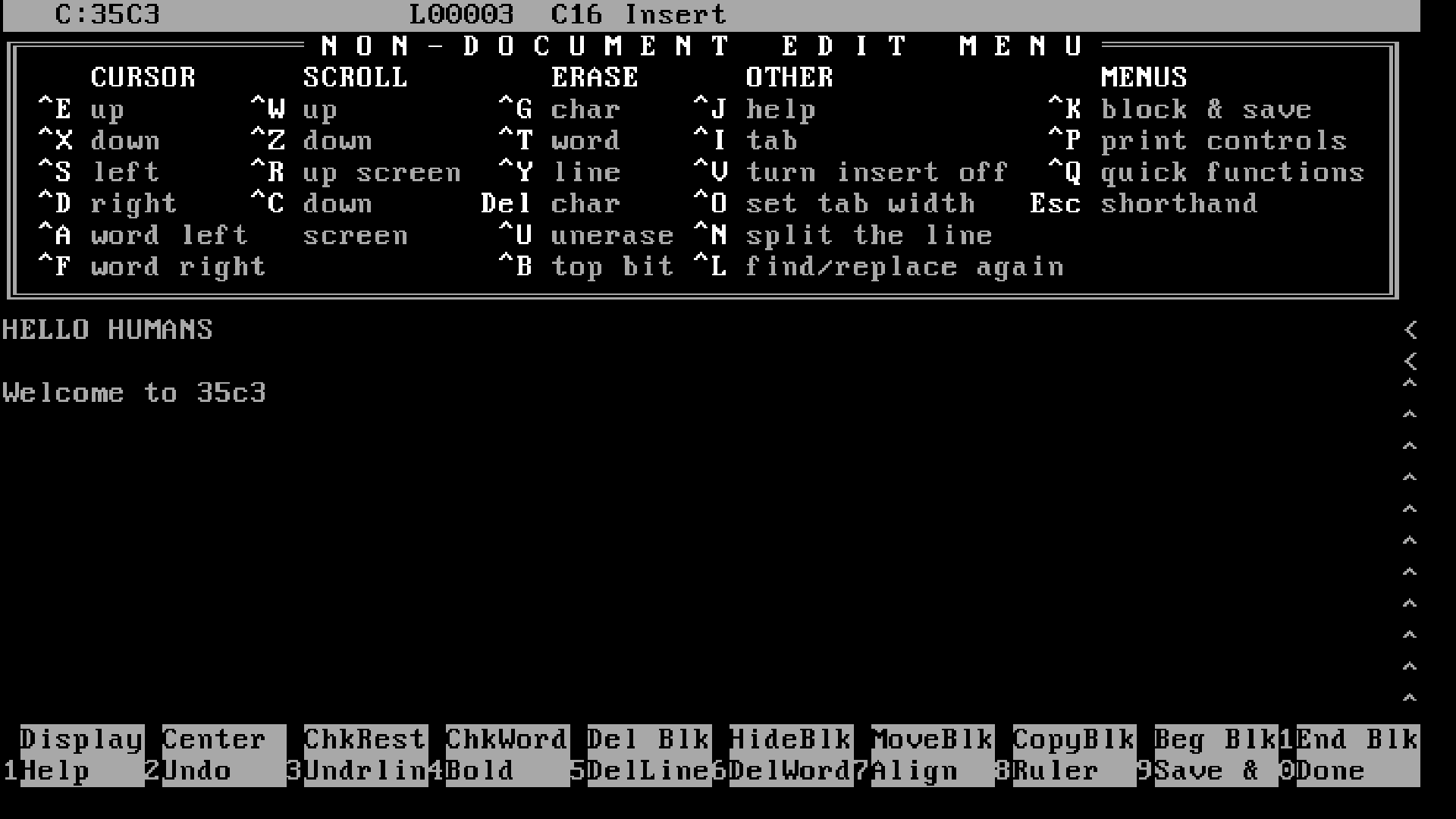 WordStar for MS-DOS