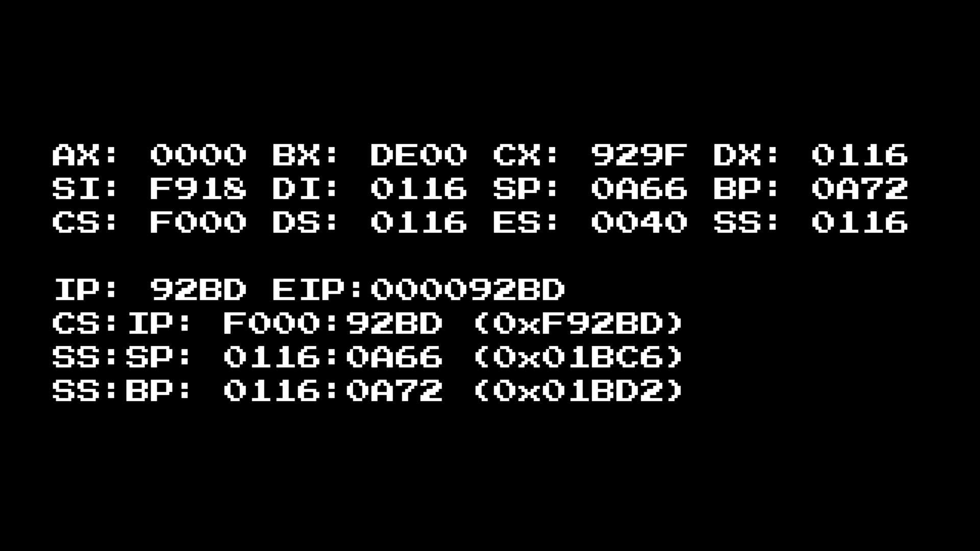 16bit registers