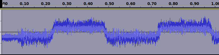 audacity screenshot of the waveform