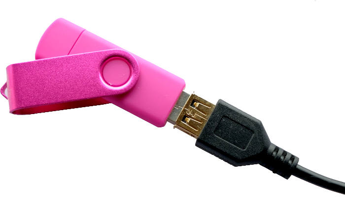 hot pink flash drive