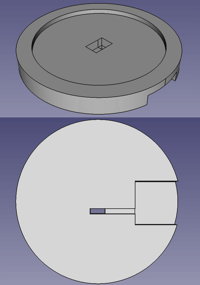 a 3d model of the tea coaster